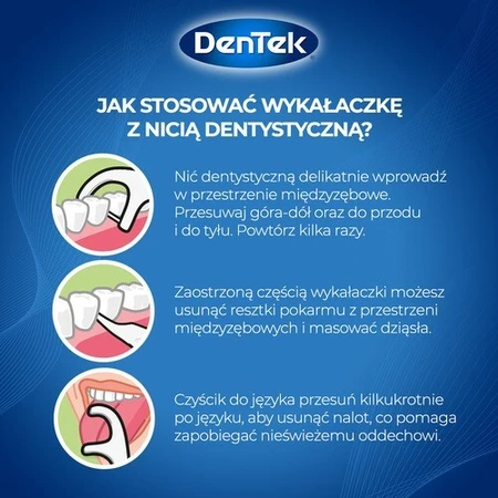 Зубная нить DENTEK Зубочистки на ходу, 2х6шт: цены и характеристики