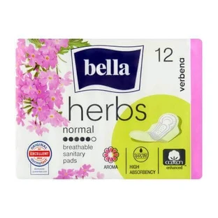 Bella Herbs Обычные гигиенические салфетки с вербеной, 12 шт.