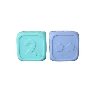 Jellystone Designs Образовательные кубики голубого и мятного цвета