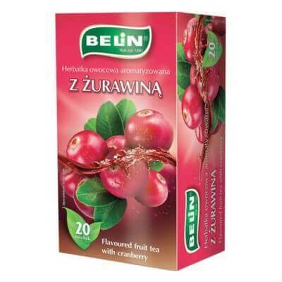 BELIN Фруктовий чай з журавлиною - 20 пакетиків: ціни та характеристики