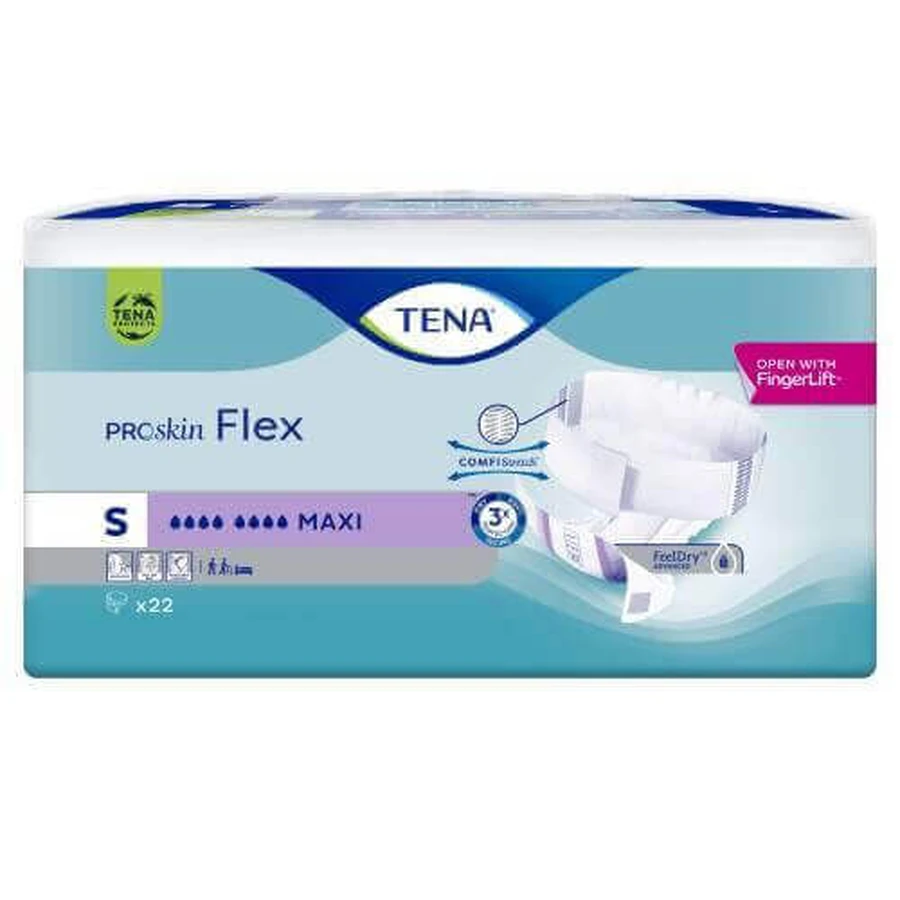 Підгузки TENA ProSkin Flex Maxi S, 22 шт.: ціни та характеристики