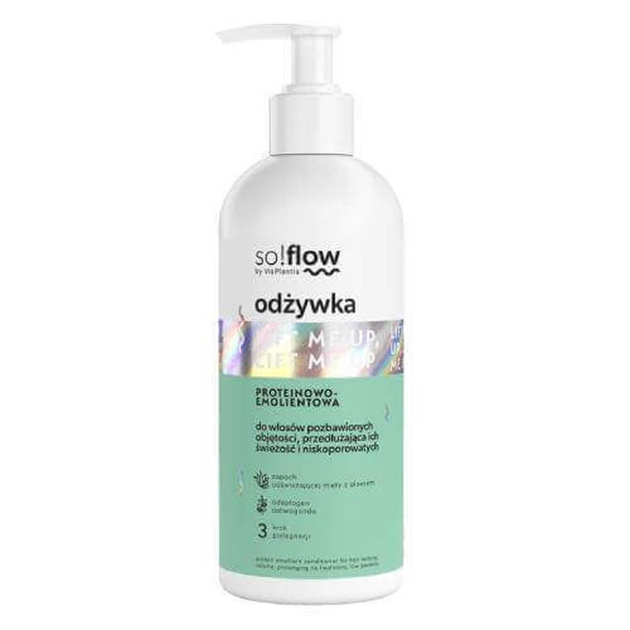 So!Flow Protein-emollient conditioner для придания объема, удлинения и низкой пористости волос, 300 мл: цены и характеристики