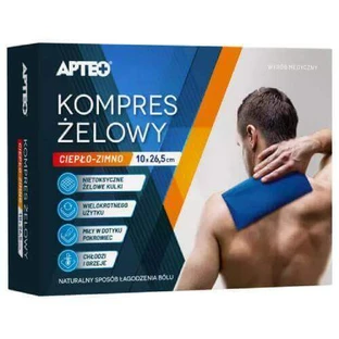 Гелевий компрес гарячий-холодний APTEO 10х26,5 см, 1 шт.