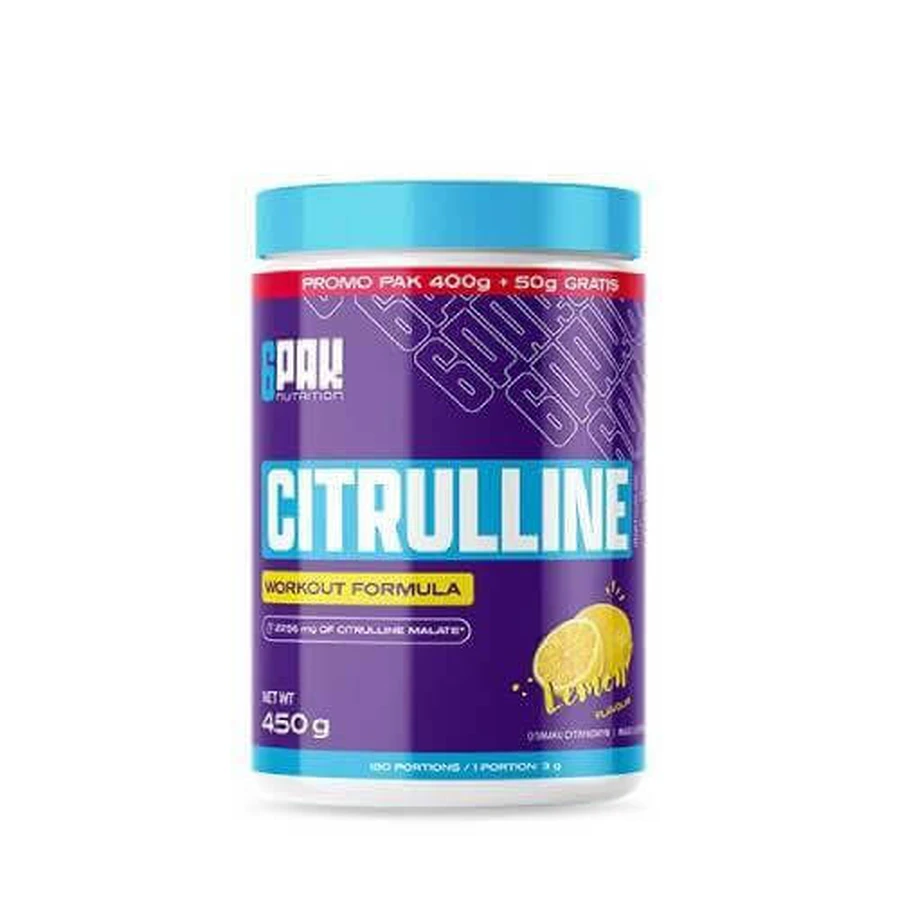 6Pak Nutrition Цитруллин со вкусом лимона, 450 г: цены и характеристики