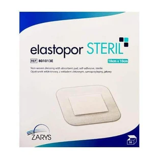 Пов'язка з нетканого адгезивного матеріалу ELASTOPOR STERIL стерильна з поглинаючою подушечкою 10x10см, 30 шт.