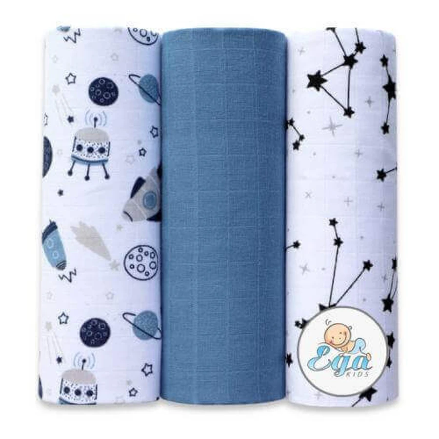 EGA KIDS Муслиновые пеленки 60х80см комплект №35 (6377), 3шт: цены и характеристики
