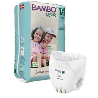 Подгузники BAMBO Nature PANTS 6 (XXL 18+кг), 18шт
