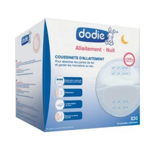 Тонкие лактационные прокладки Dodie для ночных бюстгальтеров, 30 шт.
