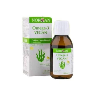 Norsan Омега-3 Vegan з олією рослинних водоростей з лимонним смаком, 100 мл