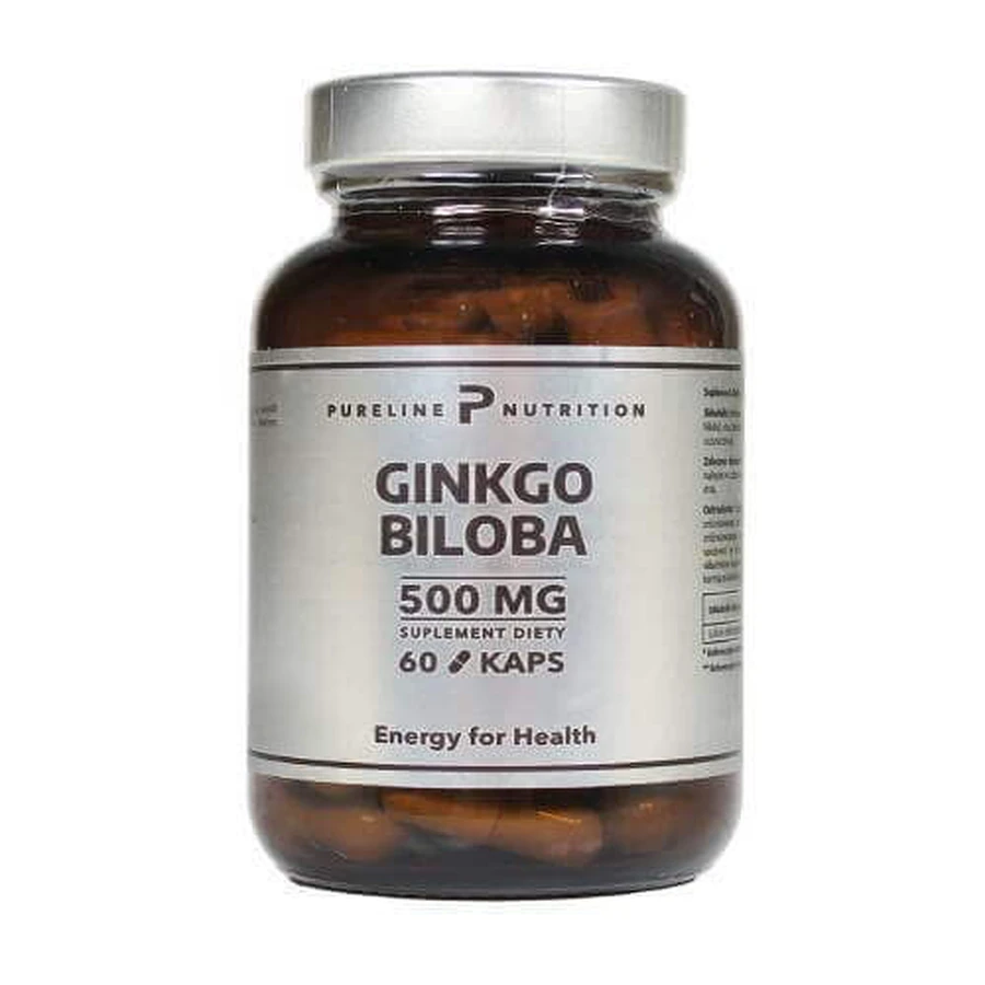 Pureline Nutrition Ginkgo Biloba гінкго білоба 500 мг, 60 капс.: ціни та характеристики