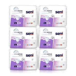 Набор SENI ACTIVE PLUS L, 6 x 10 шт. - Эластичные впитывающие трусы