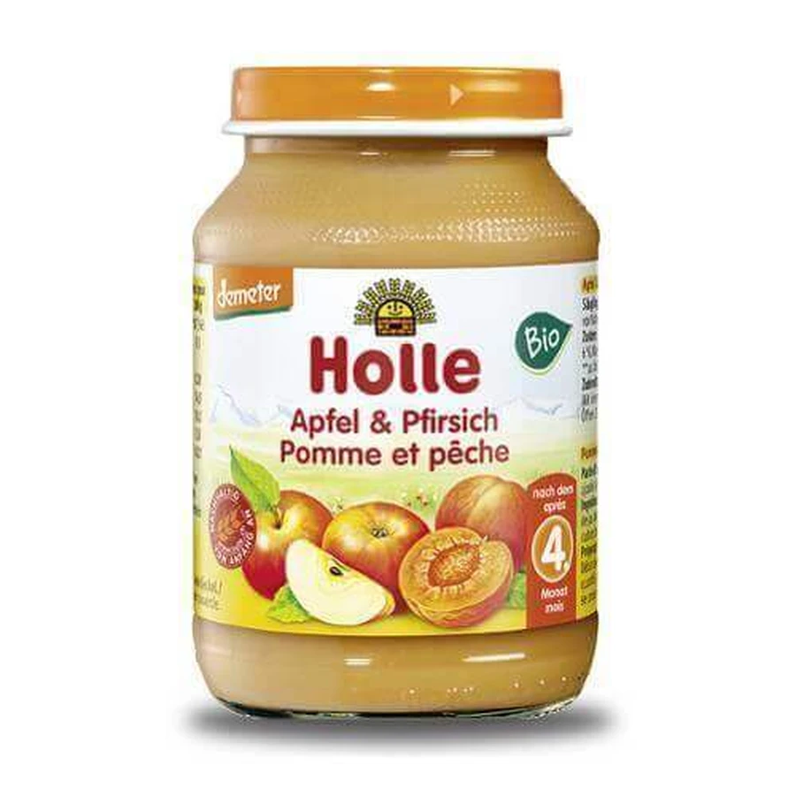 HOLLE Детский десерт яблоко и персик, 190 г: цены и характеристики