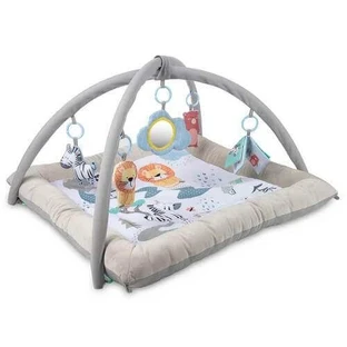 Розвиваючий килимок Canpol Babies Plush з лопатками для немовлят 0м+ Сафарі 81/101