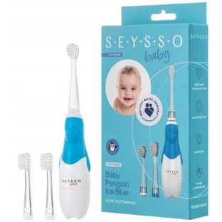 SEYSSO Baby Penguin Ice Blue Звуковая зубная щетка для детей 0-3 лет