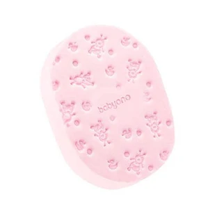 Мочалка для ванни Babyono для немовлят та дітей рожева, 1 шт
