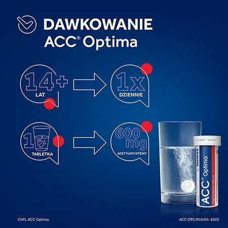 ACC OPTIMA 600 мг - 10 шипучих таблеток: ціни та характеристики