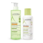 A-DERMA Exomega Control 2-в-1 пом'якшувальний гель для вмивання, 500 мл + крем, 400 мл: ціни та характеристики