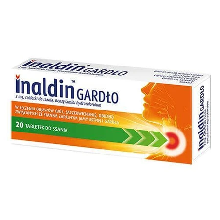 Иналдин для горла 3 мг, 20 пастилок: цены и характеристики