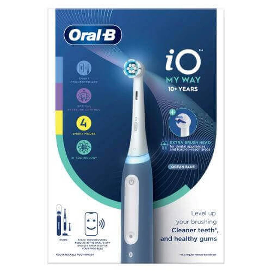 Електрична зубна щітка Oral-B iO My Way Ocean Blue: ціни та характеристики
