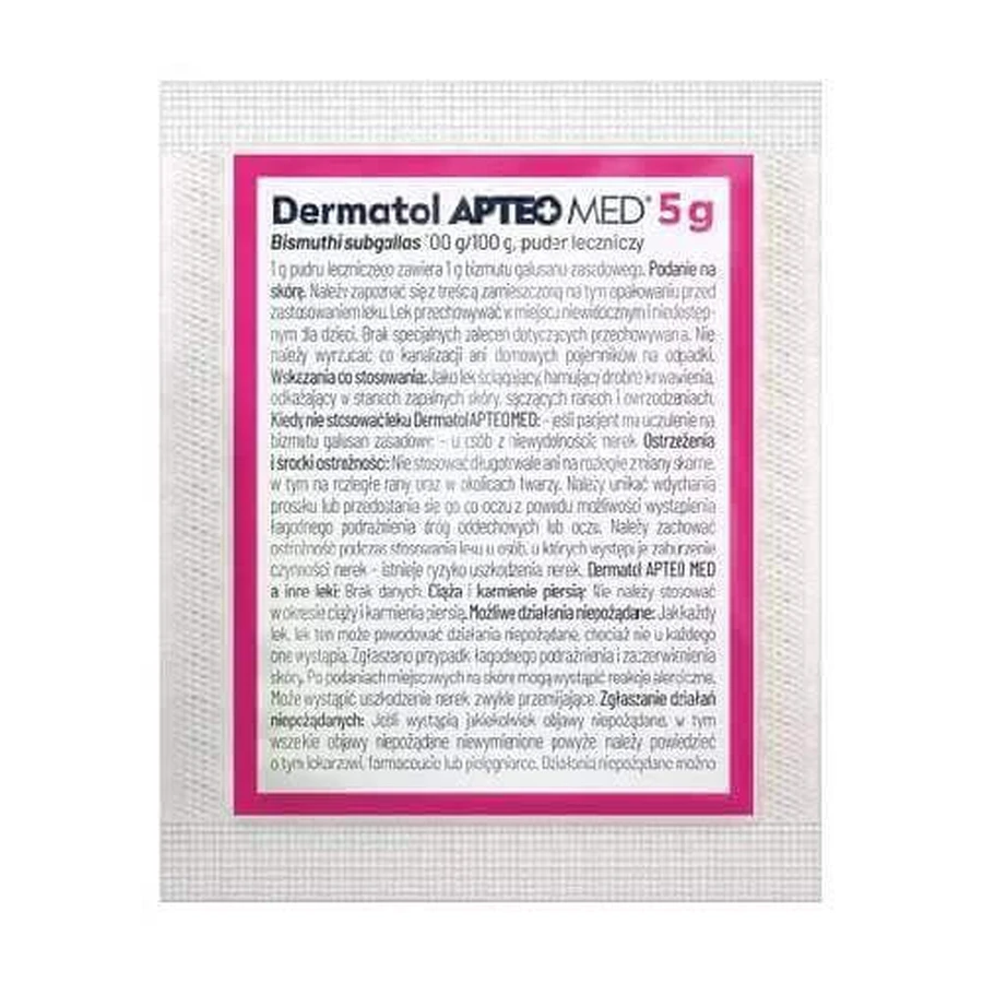 APTEO MED Дерматол порошок, 5 г: ціни та характеристики