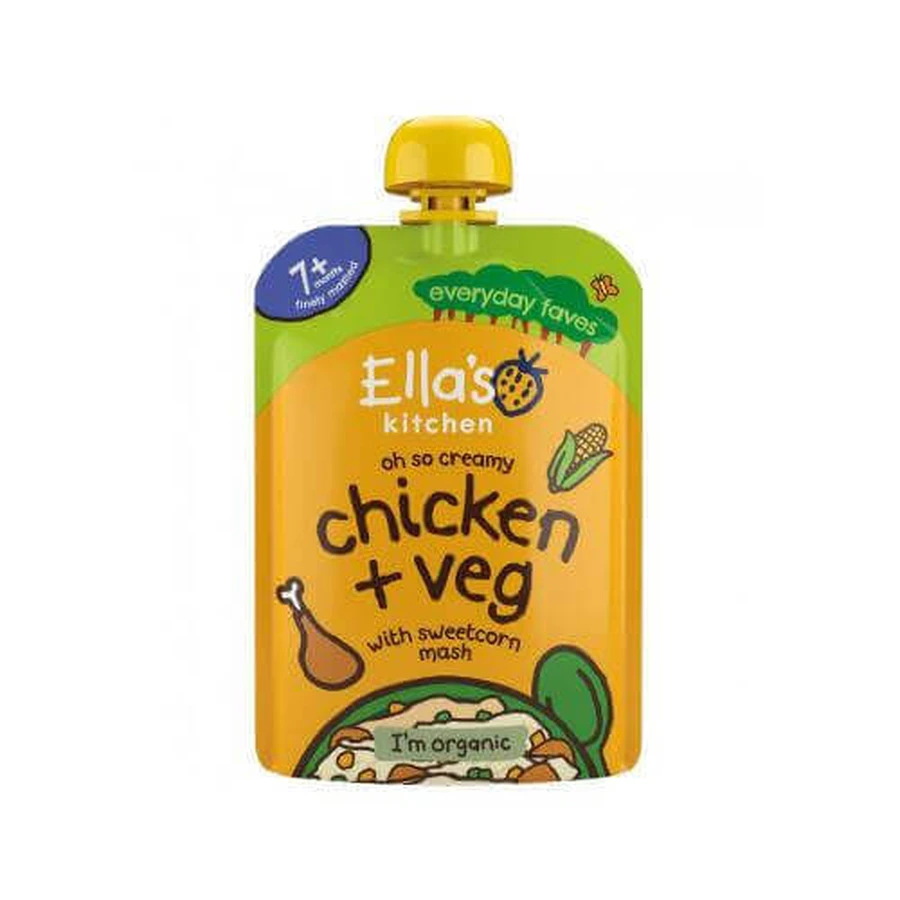 Ella's Kitchen BIO Курица с кукурузной кашей, 130 г: цены и характеристики