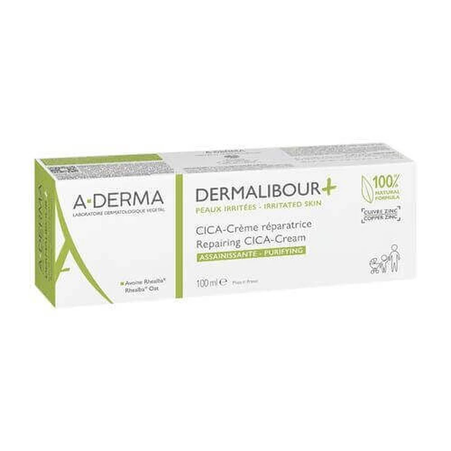A-DERMA DERMALIBOUR+ CICA Відновлювальний крем, 100 мл: ціни та характеристики