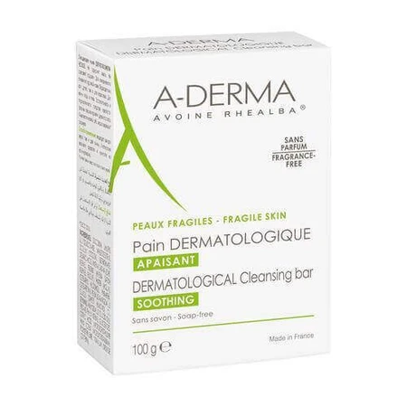 Дерматологічний кубик A-DERMA очищує та заспокоює шкіру, 100г: ціни та характеристики