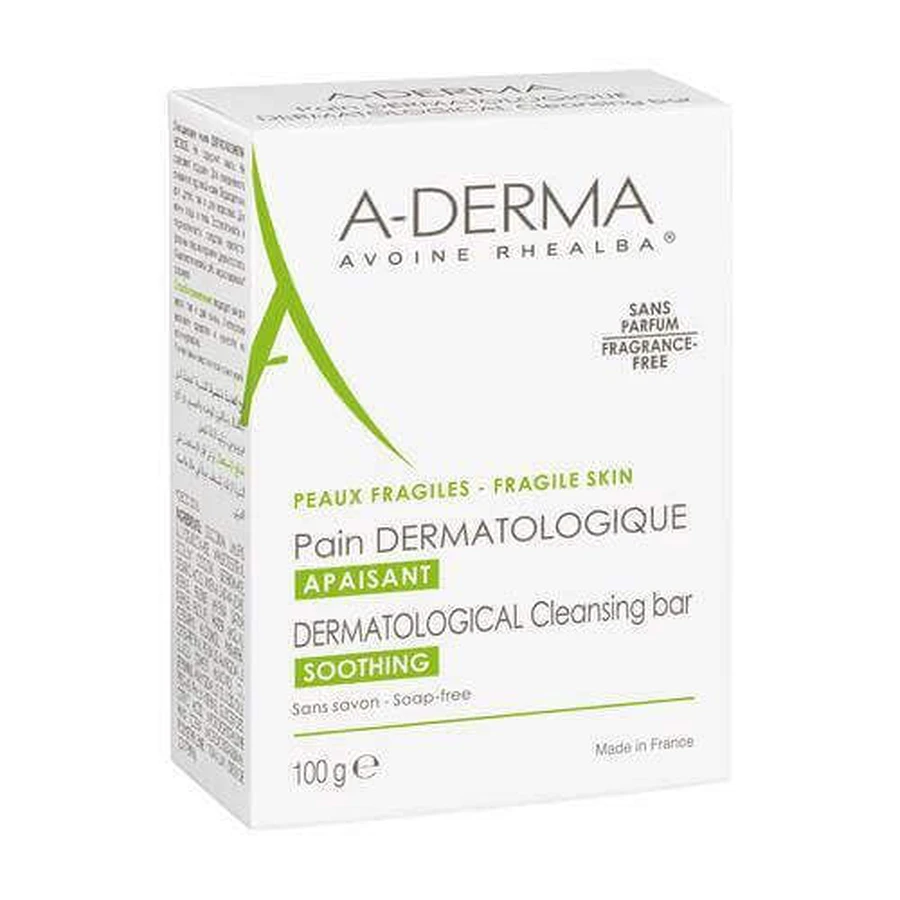 Дерматологічний кубик A-DERMA очищує та заспокоює шкіру, 100г: ціни та характеристики