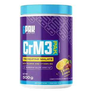 6Pak Nutrition CrM3 PAK Креатиновий порошок Лимонно-вишневий, 500 г