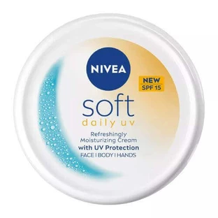 Nivea М'який щоденний зволожуючий крем для обличчя, тіла та рук SPF 15, 200 мл