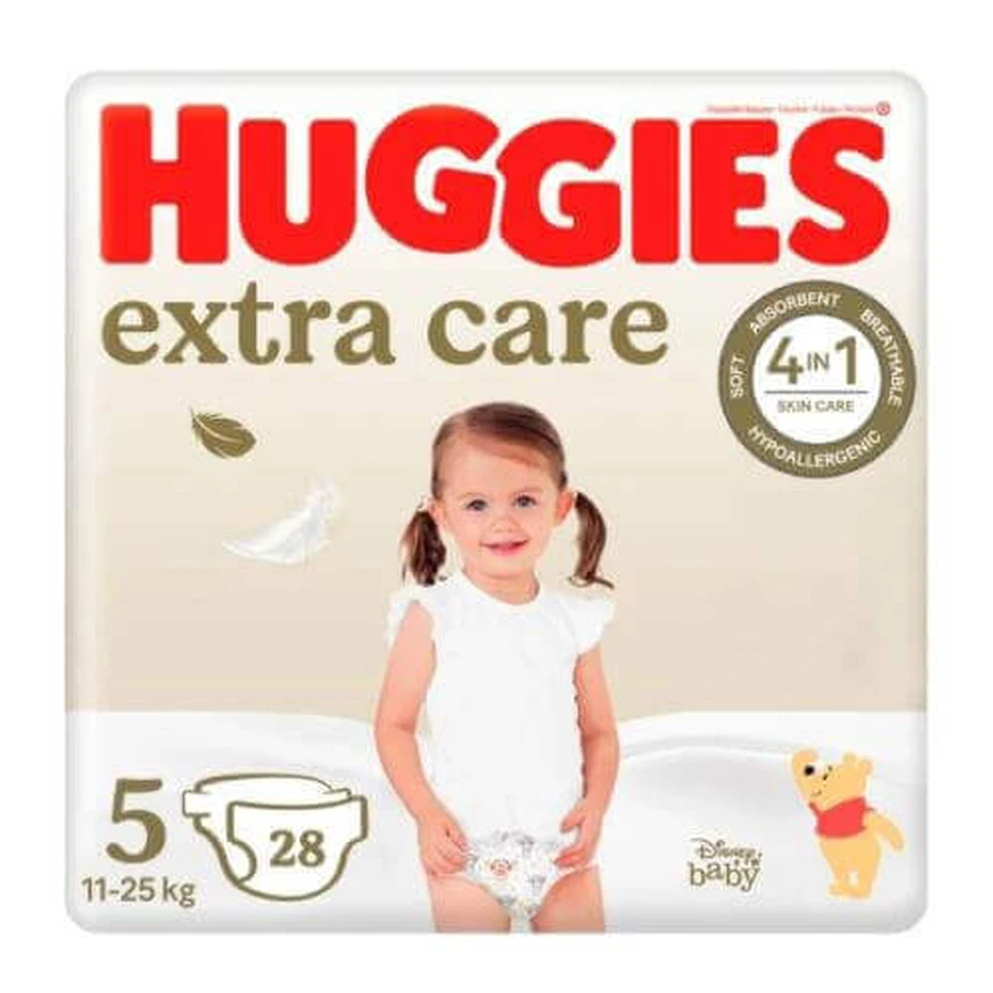 HUGGIES Extra Care Jumbo 5 подгузников 11-25 кг, 28 шт.: цены и характеристики