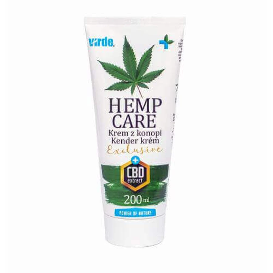 VIRDE Hemp Care Exclusive + CBD - Конопляний крем, 200 мл: ціни та характеристики