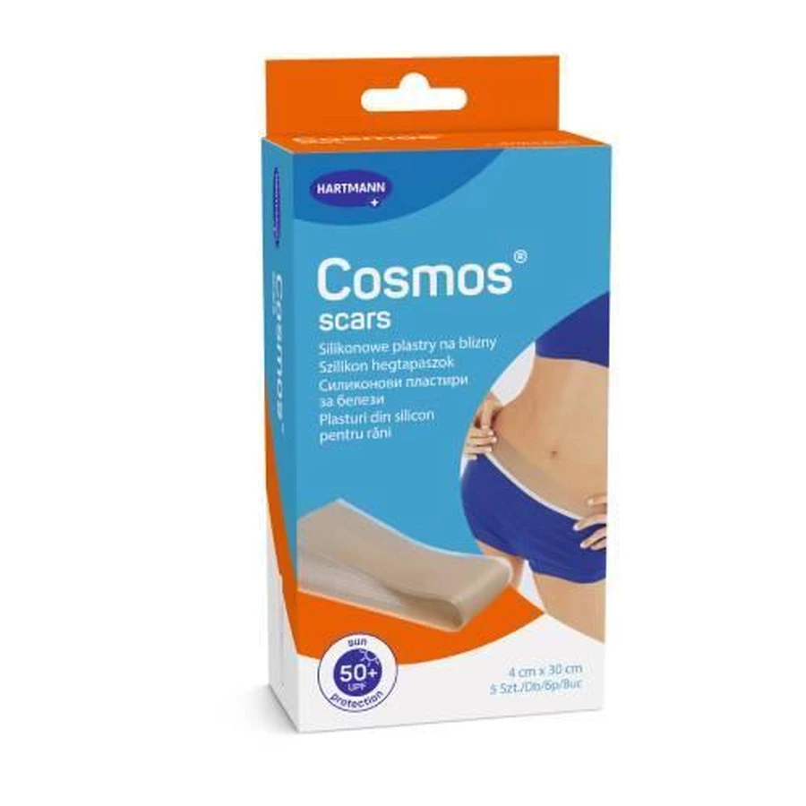 Силіконові пластирі від рубців Hartmann Cosmos 4 см х 30 см, 5 шт.: ціни та характеристики