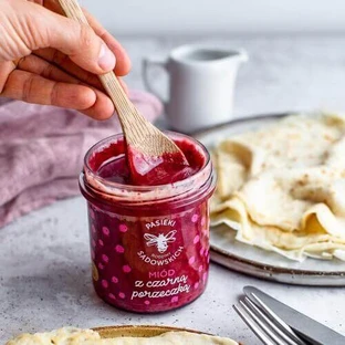 PASIEKI RODZINY SADOWSKICH Мед з чорною смородиною, 430г