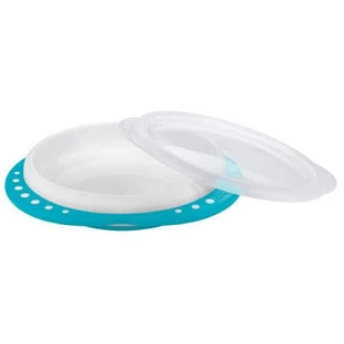 Блюдце NUK Easy Learning з кришкою 8м+ бірюзове (255.049), 1 шт.