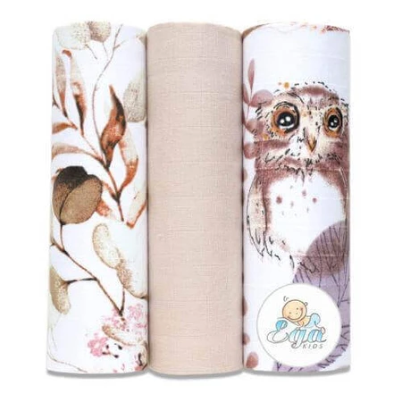EGA KIDS Муслиновые пеленки 60х80см комплект №38 (6964), 3шт: цены и характеристики