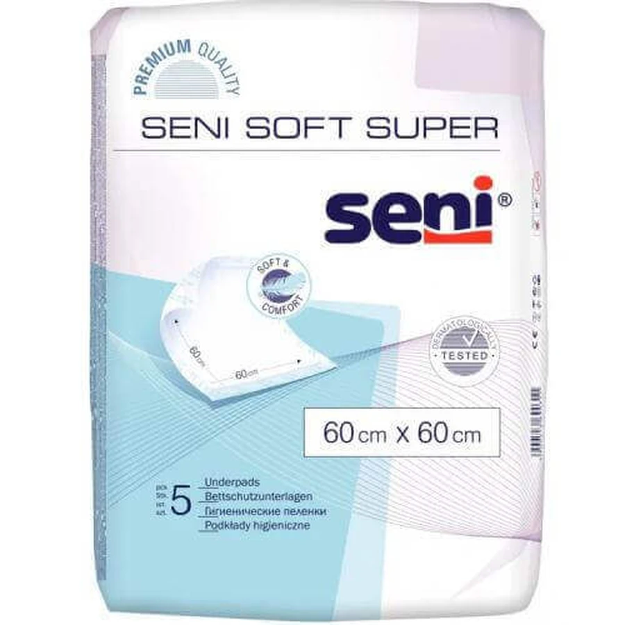 Гігієнічні прокладки SENI SOFT PADDERS 60х60см, 5шт. - Гігієнічні прокладки: ціни та характеристики