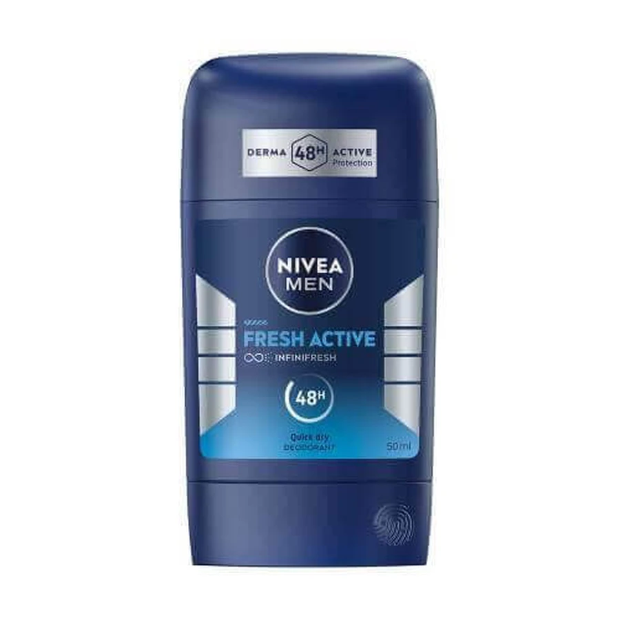 Nivea Men Fresh Active дезодорант-стик для мужчин, 50 мл: цены и характеристики