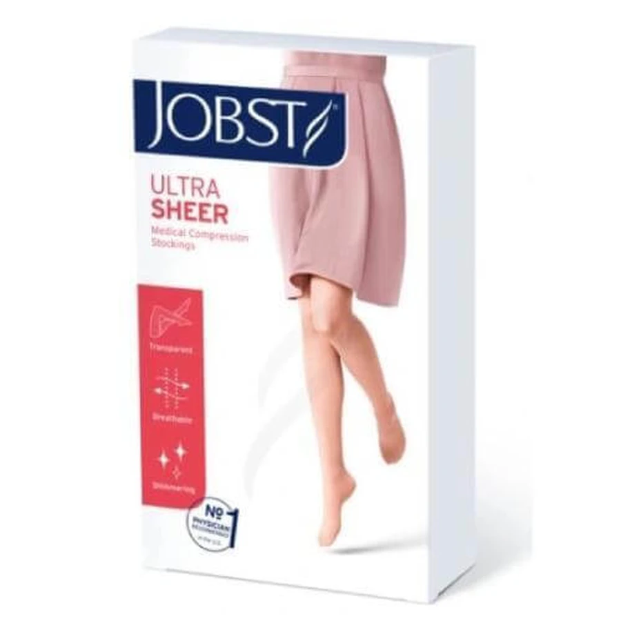 JOBST ULTRASHEER Короткі компресійні гольфи CCL2 чорні, розмір 3 ZP: ціни та характеристики