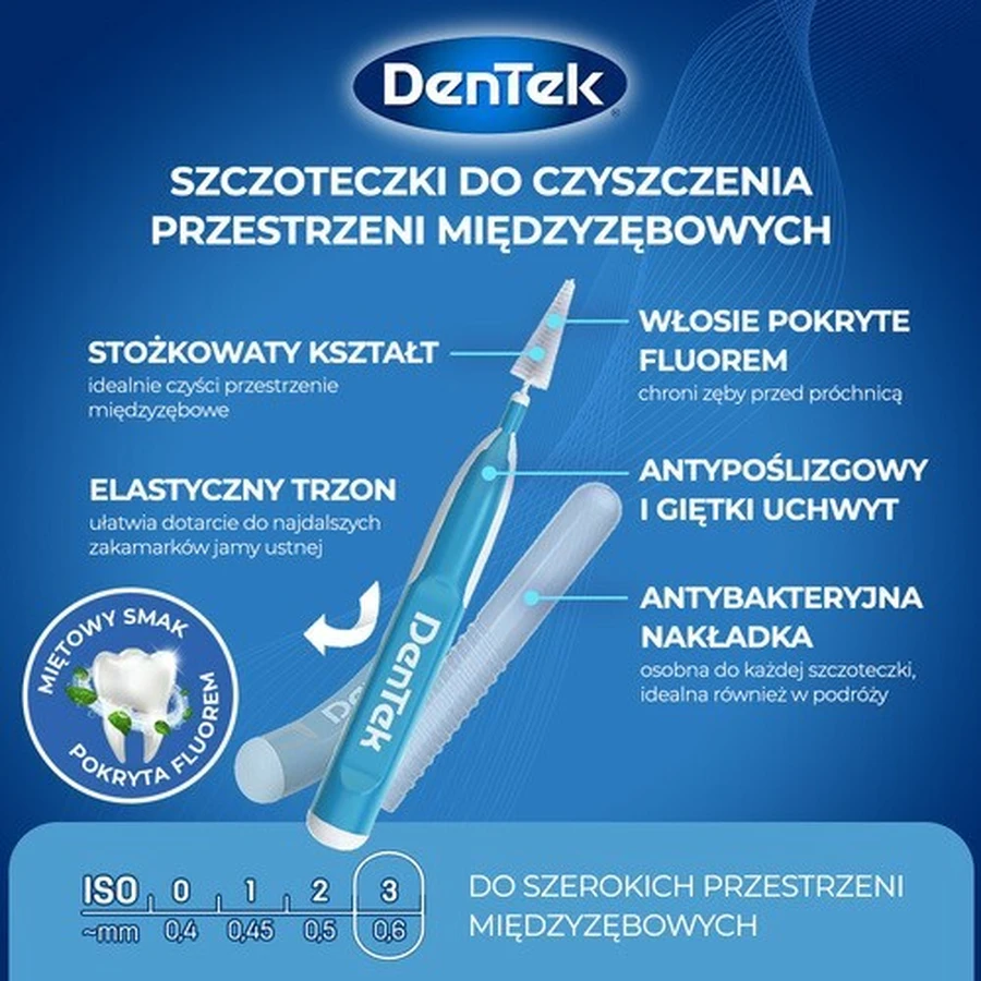 DENTEK Межзубные щетки Easy Brush размер 3, 6шт: цены и характеристики