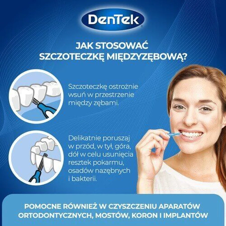DENTEK Межзубные щетки Easy Brush размер 3, 6шт: цены и характеристики