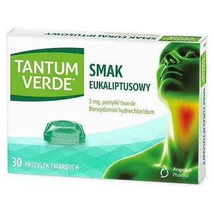 TANTUM VERDE 3 мг со вкусом эвкалипта, 30 пастилок