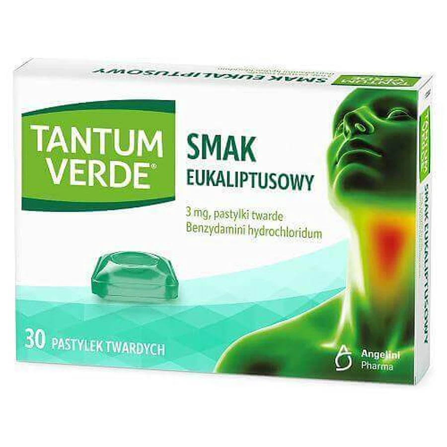 TANTUM VERDE 3 мг со вкусом эвкалипта, 30 пастилок: цены и характеристики