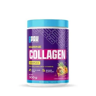 6Pak Nutrition Морской коллагеновый комплекс со вкусом тропических фруктов, 300 г