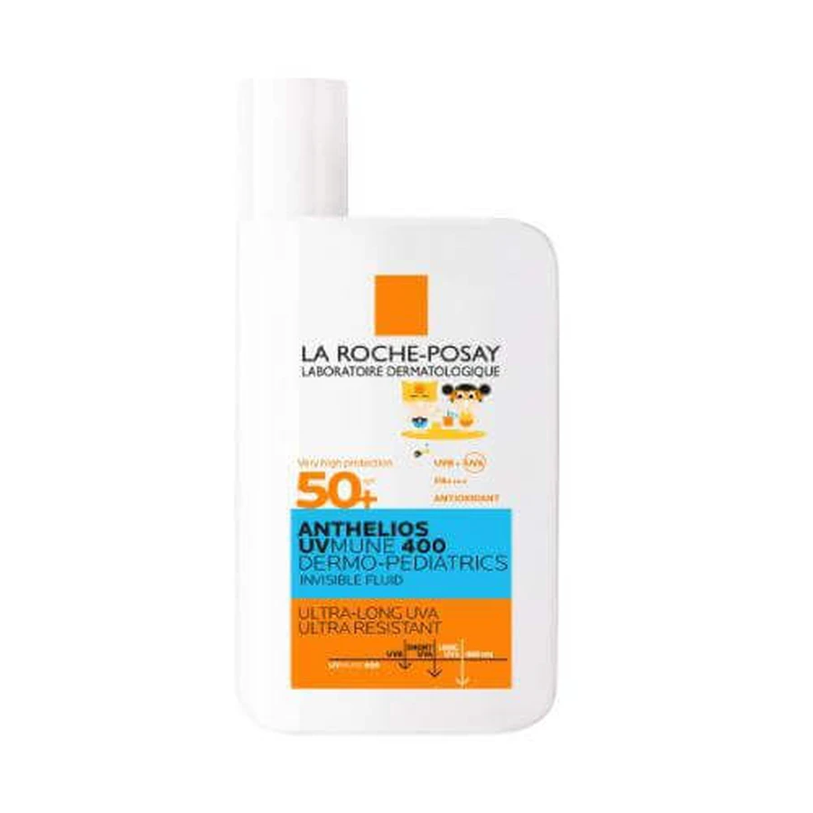 LA ROCHE-POSAY ANTHELIOS Dermo-Pediatrics UVMune 400 Fluide Solaire Невидимий флюїд SPF50+, 50 мл: ціни та характеристики