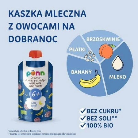 SALVEST PÕNN BIO Milk Bedtime Oatmeal with Fruit, 110 г.: цены и характеристики