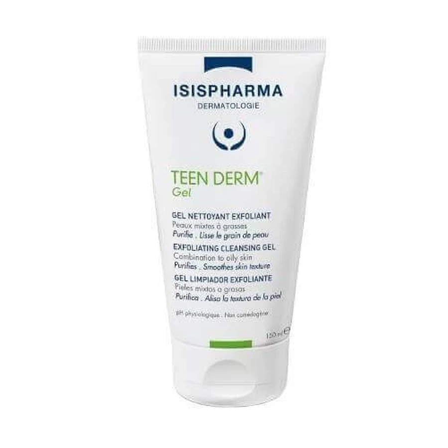 ISISPHARMA TEEN DERM GEL Антибактериальный очищающий гель для жирной и склонной к акне кожи, 150 мл: цены и характеристики