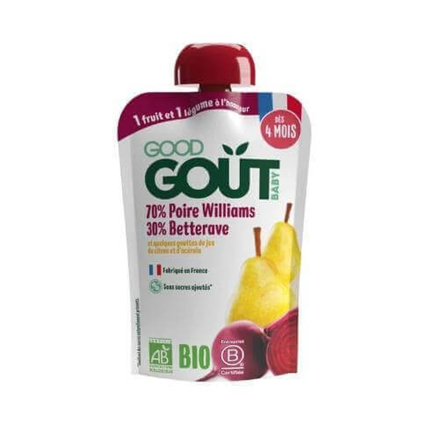 Good Gout Baby BIO Williams Груша со свеклой, 120 г: цены и характеристики