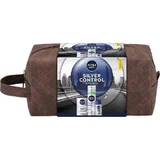 Чоловічий набір косметики Nivea Silver Control Бальзам після гоління, 100 мл + Піна для гоління, 200 мл + Роликовий антиперспірант, 50 мл + косметичка