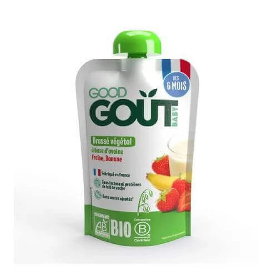 Good Gout БИО Овсяный десерт с клубникой и бананом, 90 г: цены и характеристики